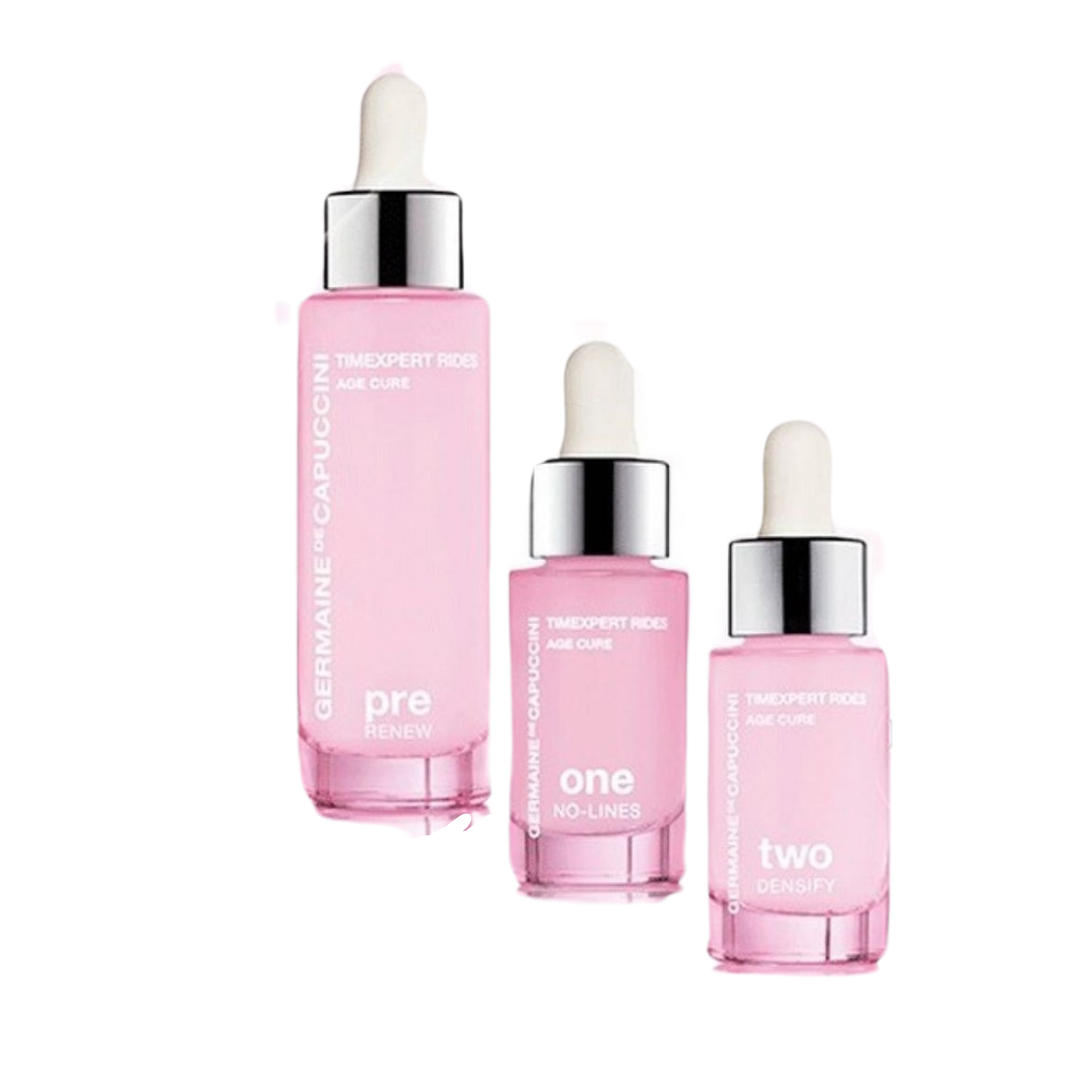 germaine de capuccini timeexpert ride age cure night program مجموعة علاج التجاعيد الثابتة والمتحركه تجدد الخلايا وتفتح البشرة