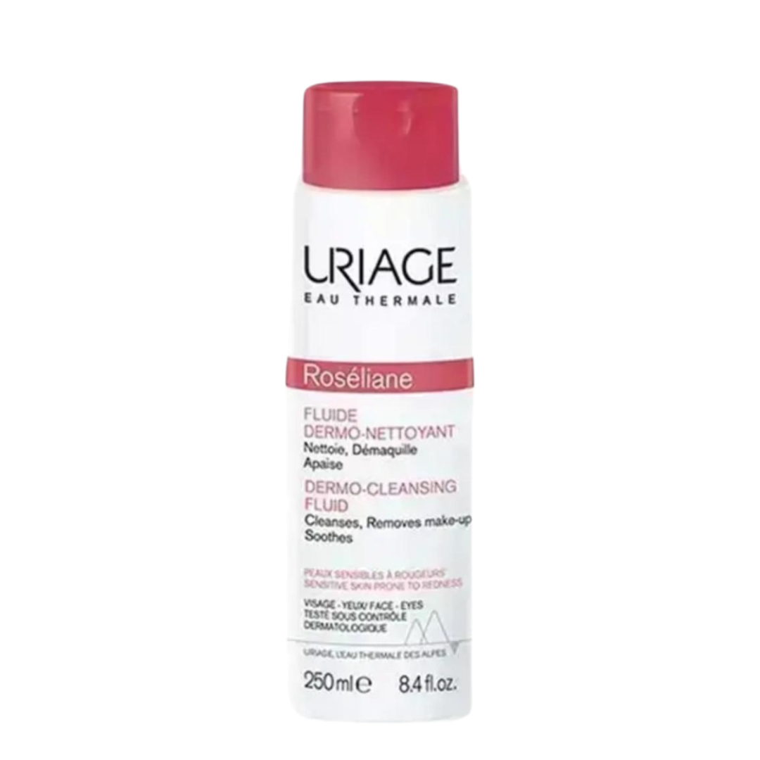 uriage roseliane anti-redness fluid cleaning 250ml جل ناعم لتنظيف البشره يزيل المكياج