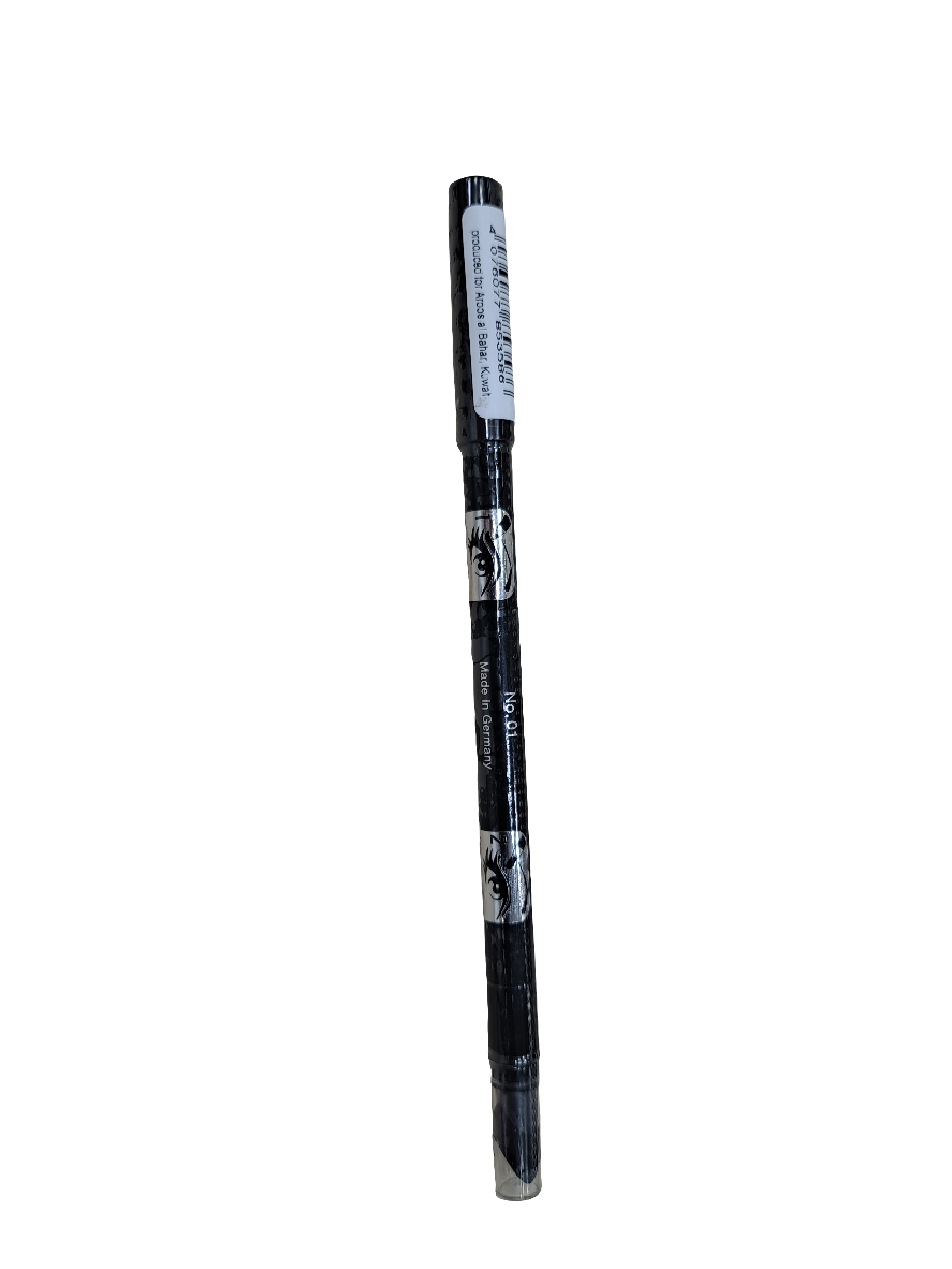 قلم كحل سموكي أسود مع اسفنجة دمج من سي راي رقم 01 smoky pencil black color from sea ray