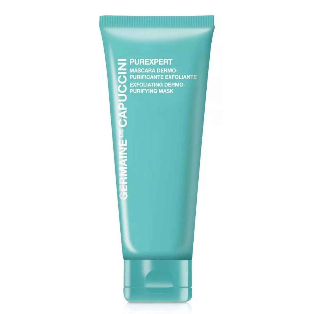 germaine de capuccini purexpert exfoliating dermo purifying mask 75ml ماسك الطين الأحمر لتنظيف البشرة وتنقيتها بعمق مع تقليل المسام والافرازات الدهنيه