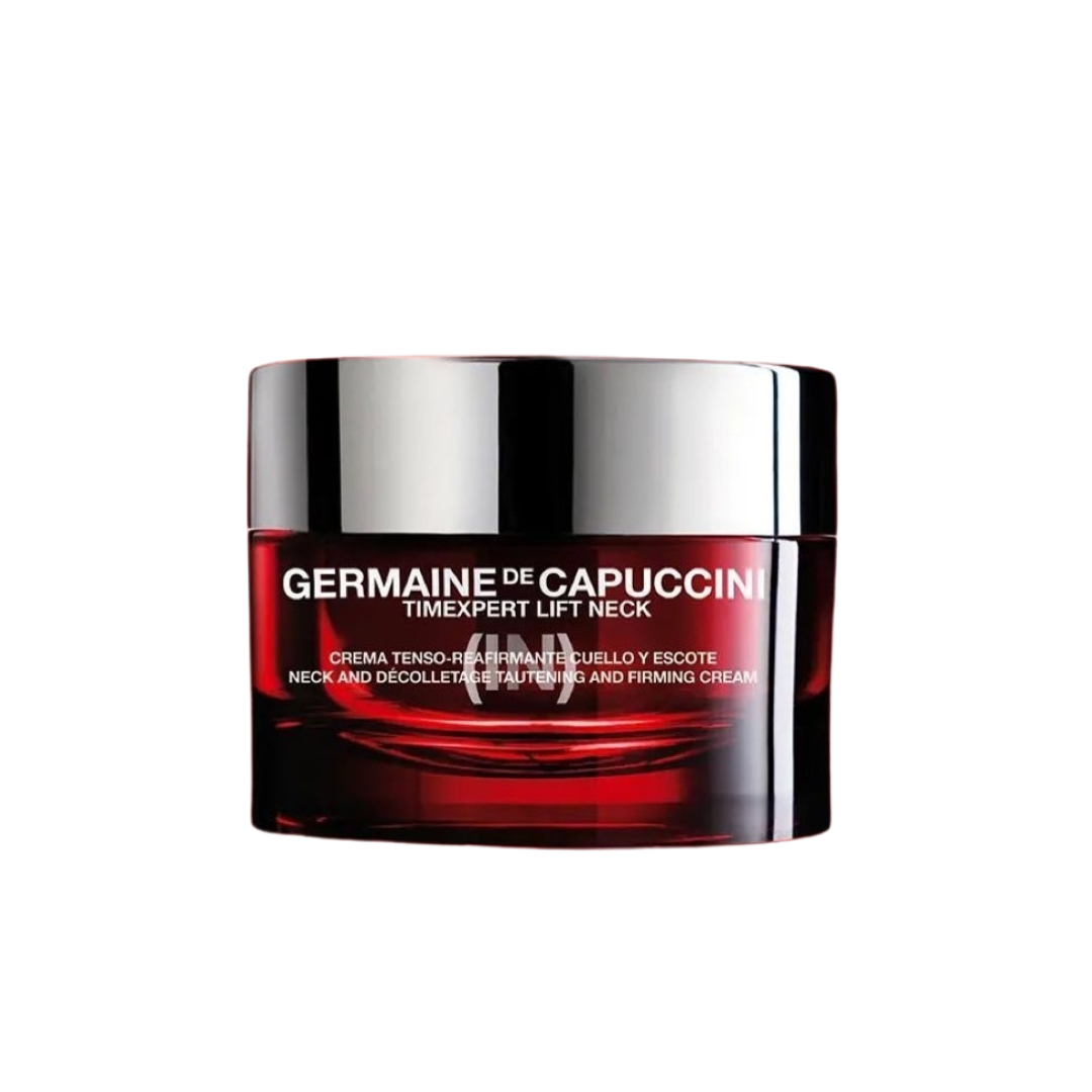 germaine de capuccini timeexpert lift neck tautening firm cream كريم شد الرقبه وتحديد الفك وتخفيف الخطوط واللغلوغ من 50ml