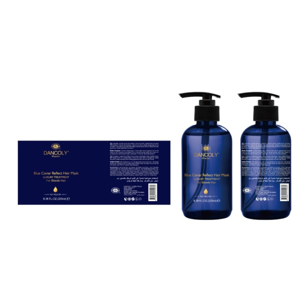Blue caviar reflect mask 250ml ماسك الكافيار الازرق ريفليكت يحافظ على لون الشعر المصبوغ