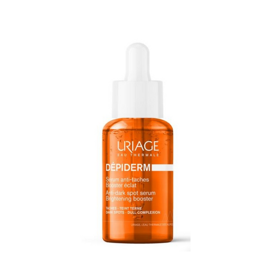 uriage depiderm corrective serum 30ml سيروم ديبيديرم وايت لعلاج التصبغات والكلف وتوحيد لون البشره تعطي ترطيب وتقلل خطوط التجاعيد ، تحتوي على مياه حراريه واكتوايت وفيتامين سي وE , ppاكرتين