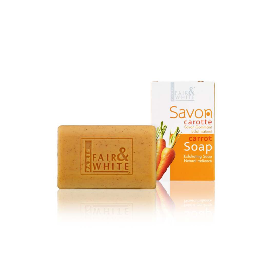 Fair and white original carrot exfoliating soap صابونة الجزر للتقشير والتفتيح