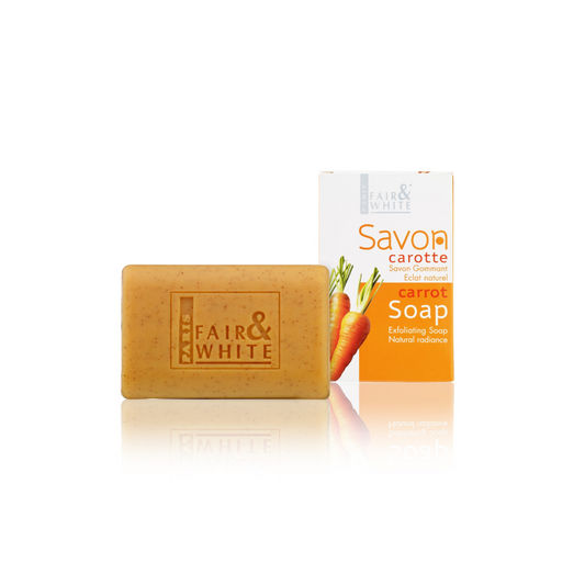 Fair and white original carrot exfoliating soap صابونة الجزر للتقشير والتفتيح