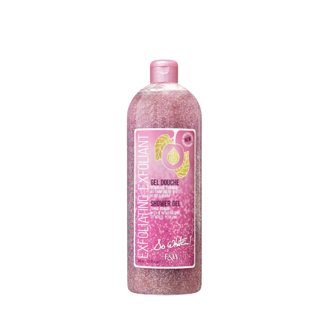 Fair and white so white tonic scrub shower gel 1000ml مقشر للجسم شاور جل للتفتيح