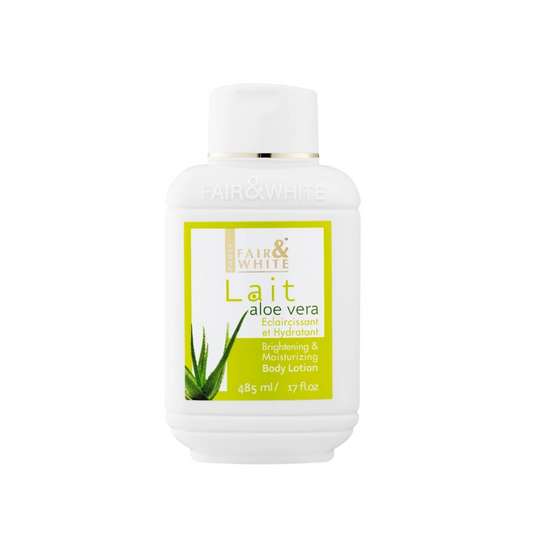 Fair and white original Aloe vera body lotion 500ml لوشن الجسم بالأولفيرا لعلاج الجفاف الشديد والحكه والأكزيما والقشور والتشققات مناسب لعد الليزر والشمس