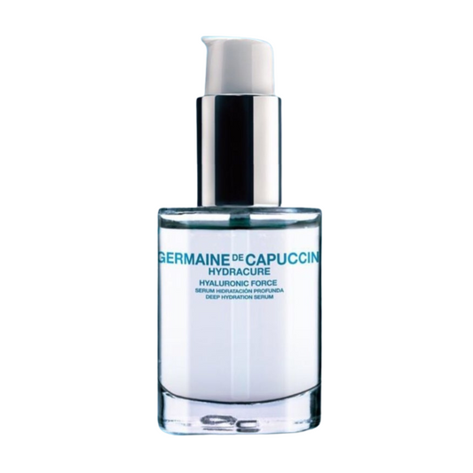 Hyaluronic force serum 30ml سيروم الترطيب بثلاث أحجام من الهيالورونيك النقي ومياه الينابيع اليابانيه وحمض اللاكتيك للنضارة والترطيب