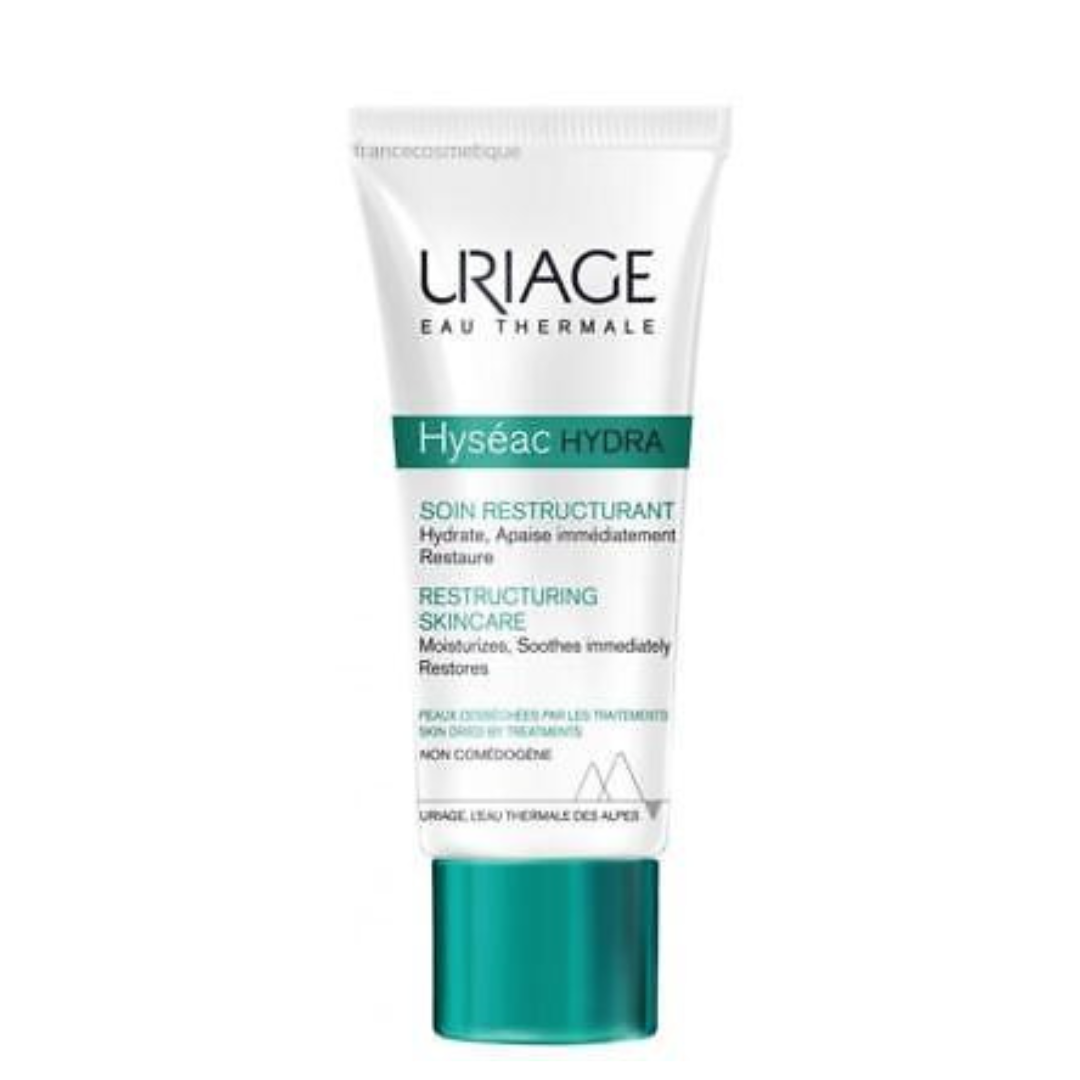 uriage hyseac restructuring  hydra cream 40 ml كريم الترطيب المتكامل للبشرة الدهنيه يعمل على ترطيب البشرة وإعادة ترميم الخلايا التالفه والمجهدة وإعادة التوازن للبشره