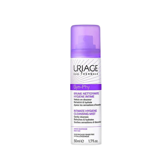 uriage gyn phy brume spray 50ml سبريه للمناطق الحساسه ،غسول ينظف بلطف ويعطي شعور بالانتعاش يحافظ على PH لايسبب الجفاف لجميع أنواع البشره