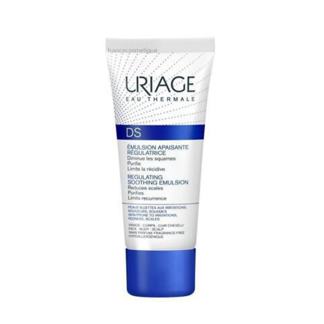 uriage ds emulsion 40ml كريم معالج للجفاف الشديد والحكه والأكزيما الدهنيه يهديء الحكه يخفف من القشور والشعور بعدم الارتياح يرطب الجلد  مناسب لحالات قشرة الرأس للأطفال