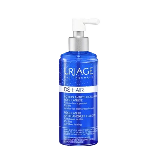 uriage ds hair lotion anti dandruff sp 100ml بخاخ لقشرة الرأس الجافه مناسب للبشره الحساسه يعمل على إزالة القشره وينظف فروة الرأس مضاد للتهيج يعالج التهاب وحكه  جلد فروة الرأس يرش مرتين يوميا ويترك دون غسل