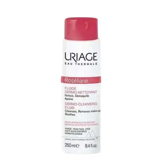 uriage roseliane anti-redness fluid cleaning  250ml جل ناعم لتنظيف البشره يزيل المكياج