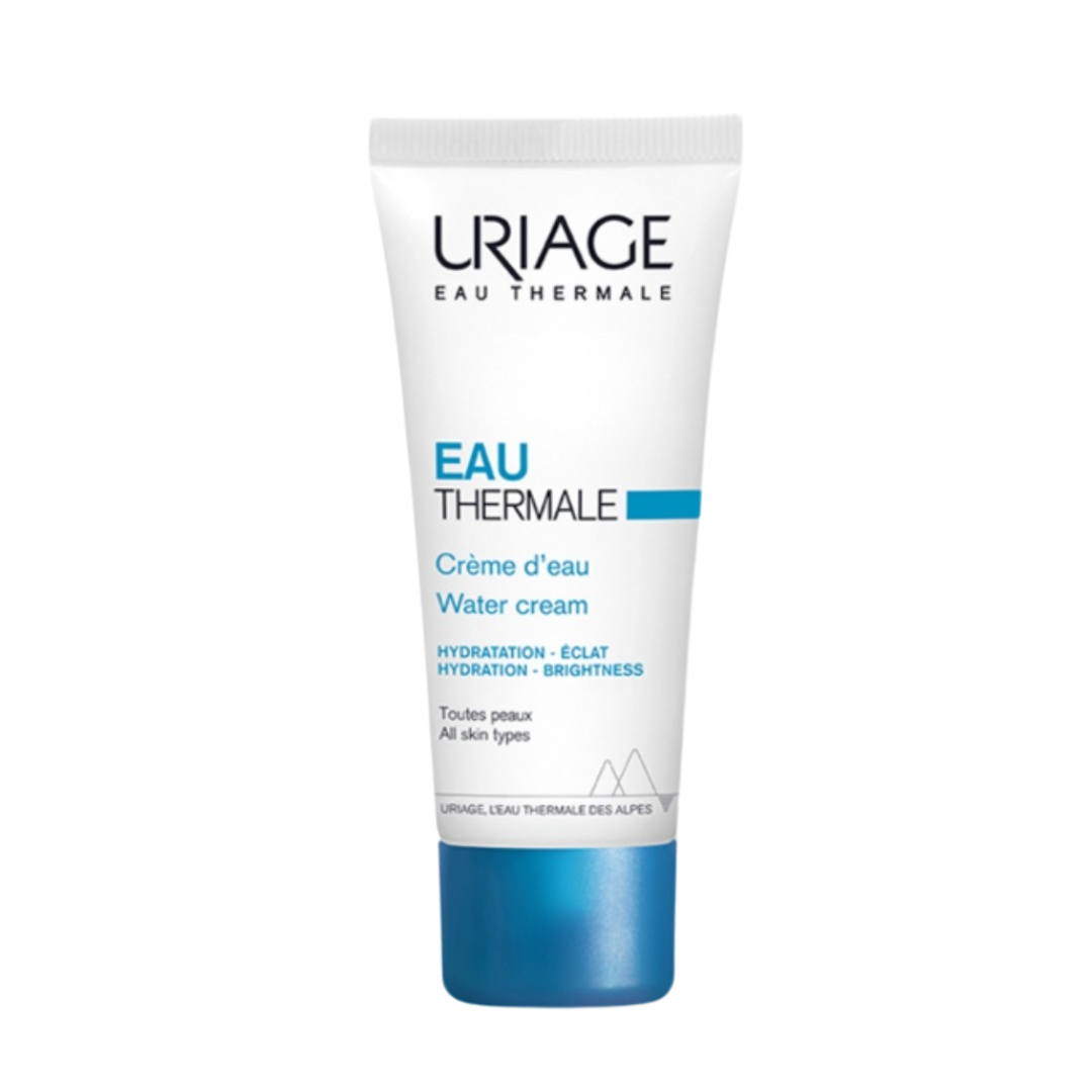 uriage eau thermale water cream 40ml كريم ثيرمال المائي مغذي وخفيف يذوب مع البشره يمتص على الفور يرطب ويحد من الجفاف مناسب للبشره العاديه والجافه يحتوي على مياه حراريه وعناصر نادره وأملاح معدنيه