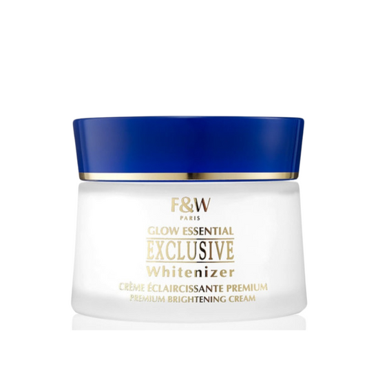 Fair and white exclusive glow essential cream 180mlكريم تفتيح البشره مصمم لإخفاء البقع الداكنة، واستعادة إشراقة البشرة، وتغذيتها، وتنشيطها، وتنعيمها. للحصول على بشرة متجانسة ومشرقة