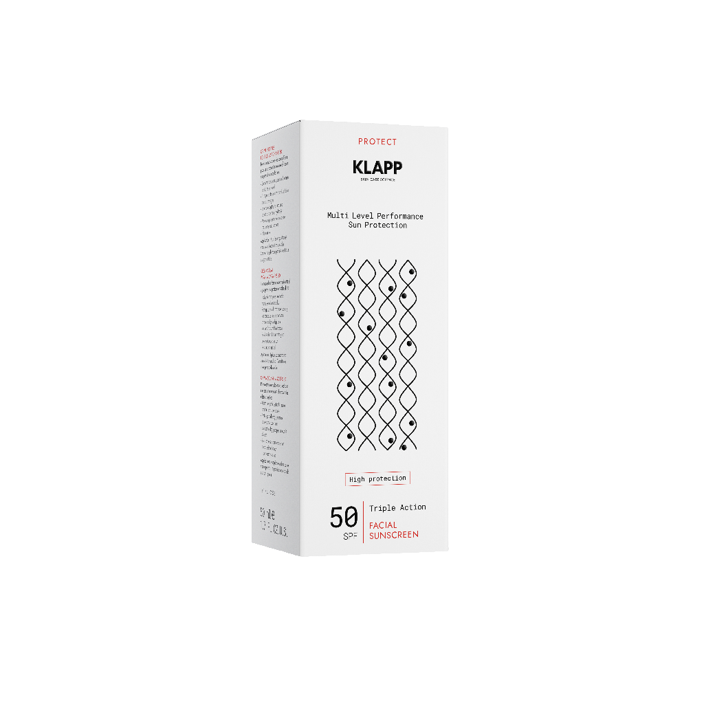 klapp triple action facial sun screen spf 50