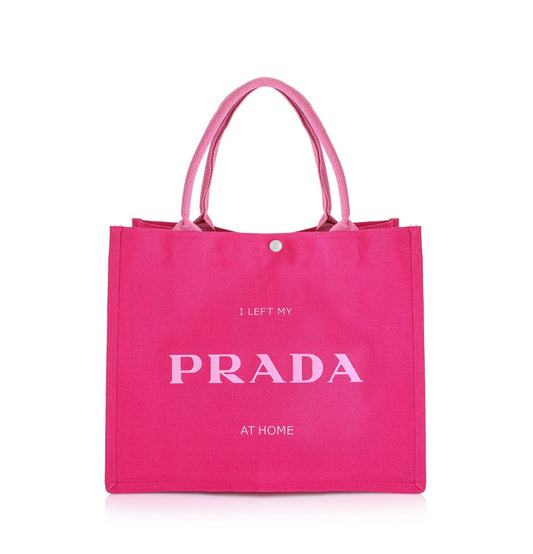 Medium Canvas Shoulder Bag - Pink حقيبة من براند آند مور