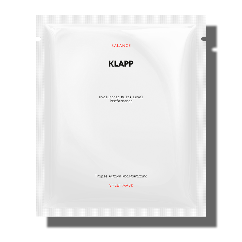 klapp balance triple action moisturising sheet mask